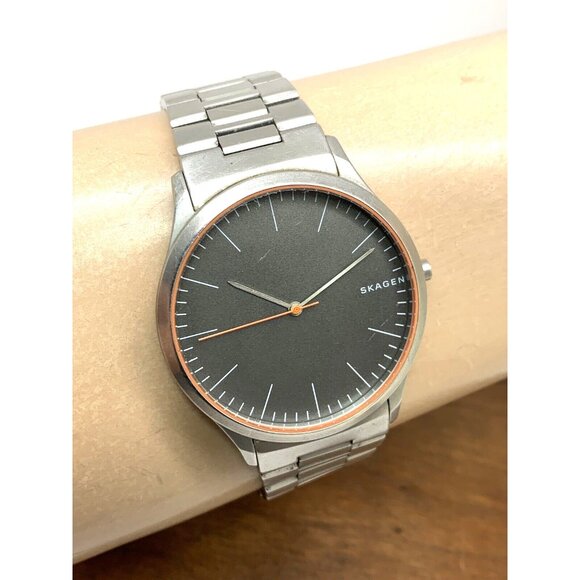 Skagen Denmark Men's Watch SKW6423 Quartz Gray Dial Silver Stainless Steel 41mm - Picture 10 of 13